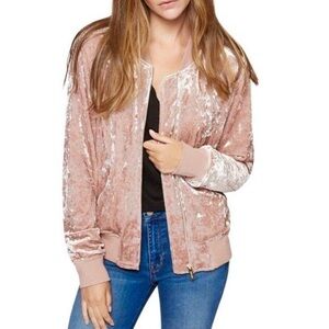 Anthropology/Sanctuary Velvet Bomber Jacket Size S